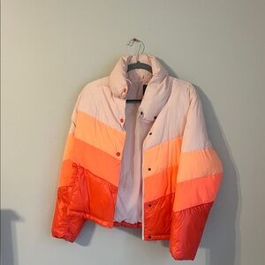 Colorblock Puffer Jacket